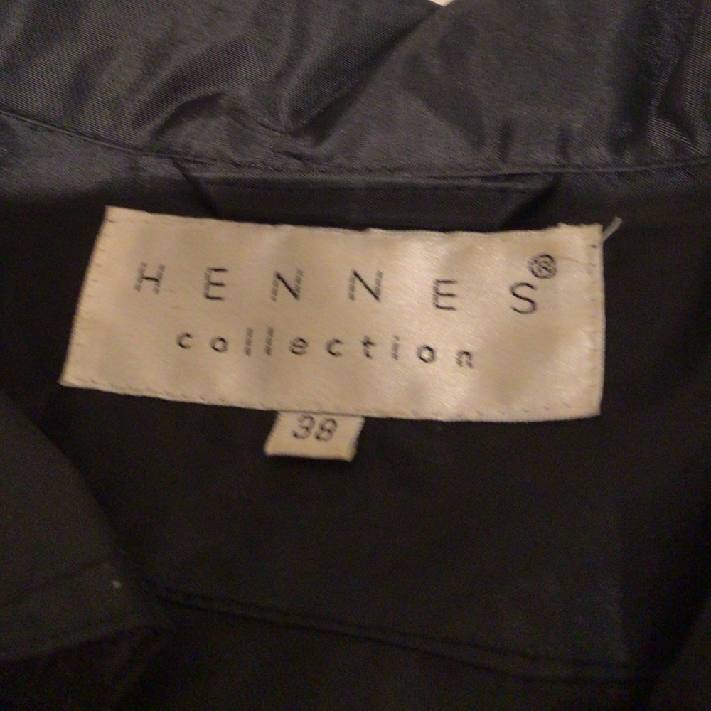 💕Host Pick💕⬇️PD⬇️NWOT Hennes Black collared nylon lined jacket water repellent - Picture 5 of 6
